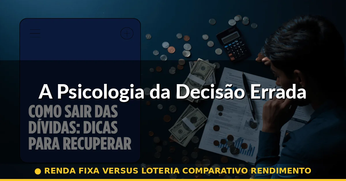 A Psicologia da Decisão Errada — renda fixa versus loteria comparativo rendimento