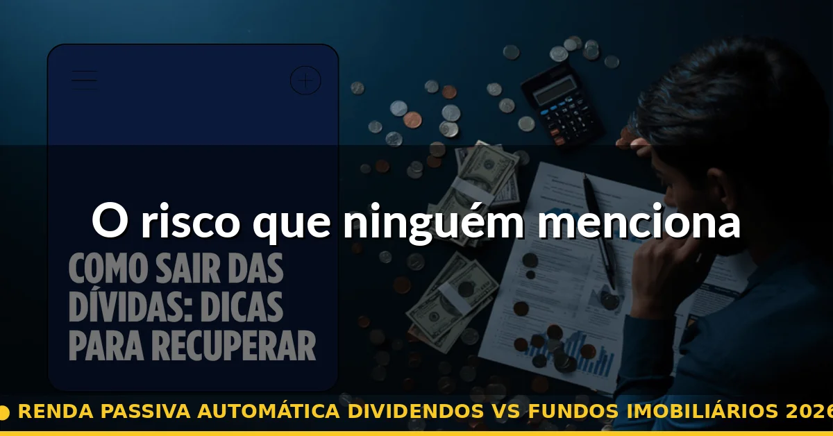 O risco que ninguém menciona — renda passiva automática dividendos vs fundos imobiliários 2026