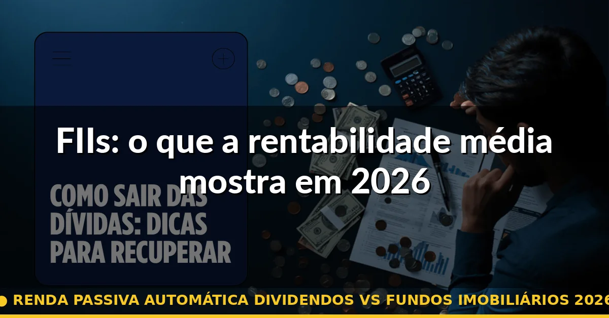 FIIs: o que a rentabilidade média mostra em 2026 — renda passiva automática dividendos vs fundos imobiliários 2026