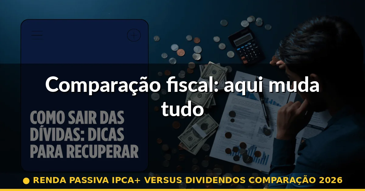 Comparação fiscal: aqui muda tudo — renda passiva ipca+ versus dividendos comparação 2026