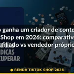 renda tiktok shop 2026 — Guia completo 2026