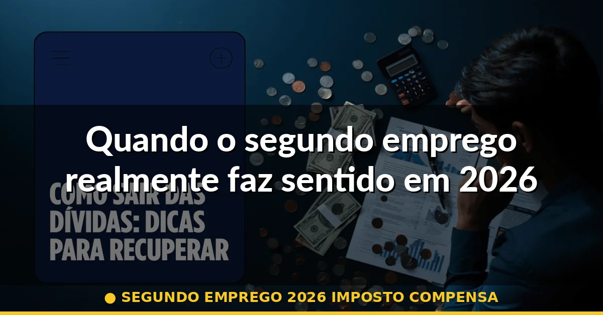 Quando o segundo emprego realmente faz sentido em 2026 — segundo emprego 2026 imposto compensa