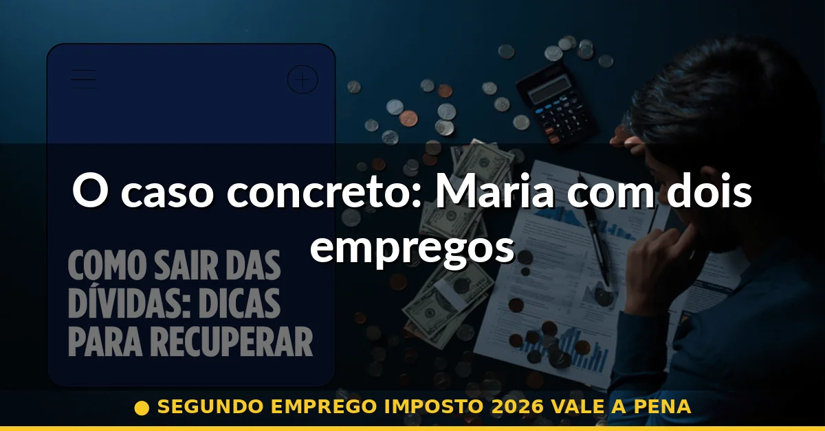 O caso concreto: Maria com dois empregos — segundo emprego imposto 2026 vale a pena