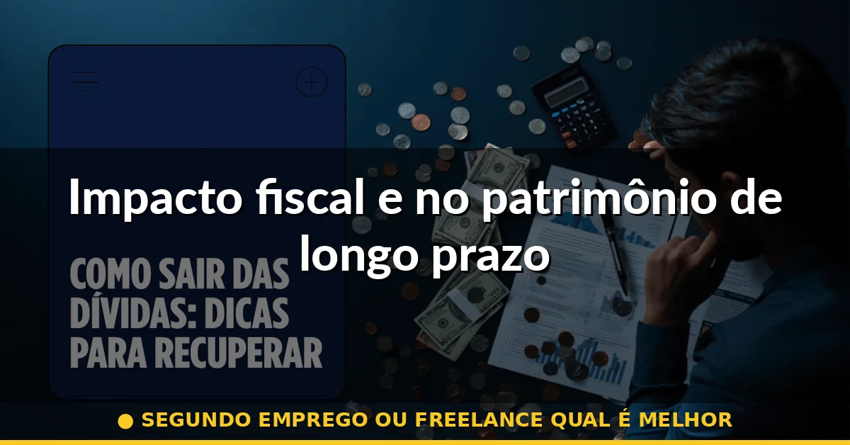 Impacto fiscal e no patrimônio de longo prazo — segundo emprego ou freelance qual é melhor