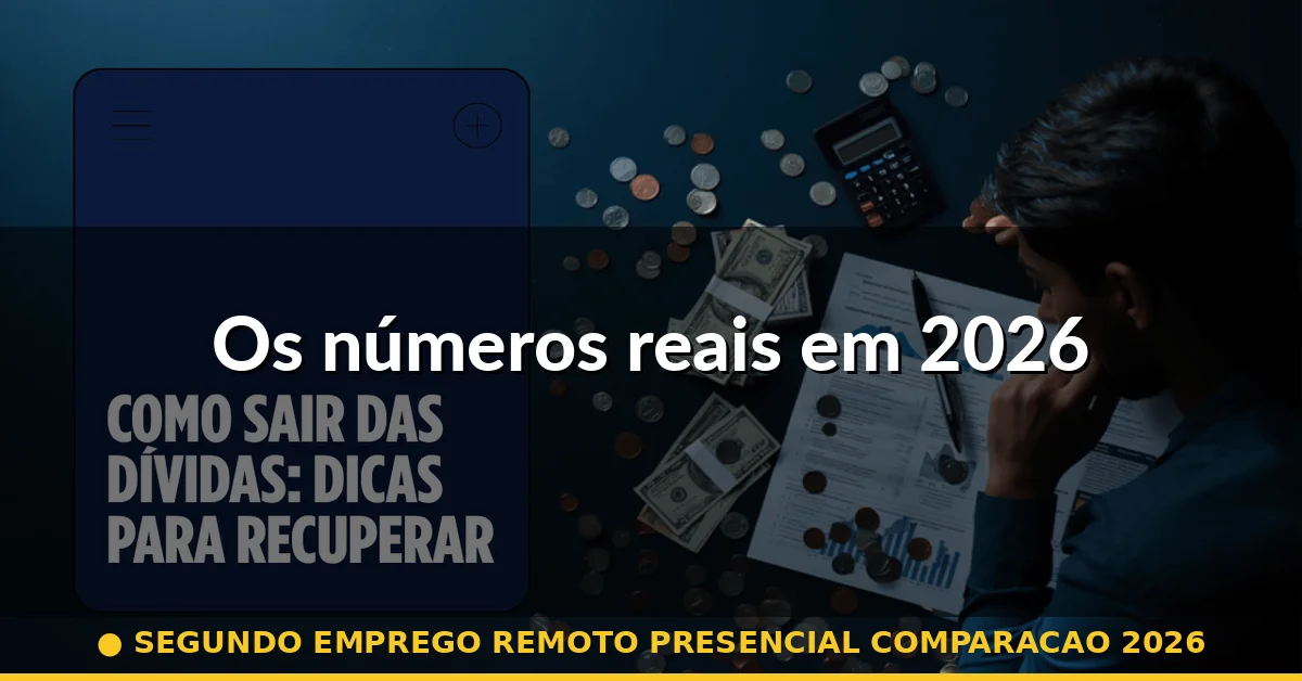 Os números reais em 2026 — segundo emprego remoto presencial comparacao 2026