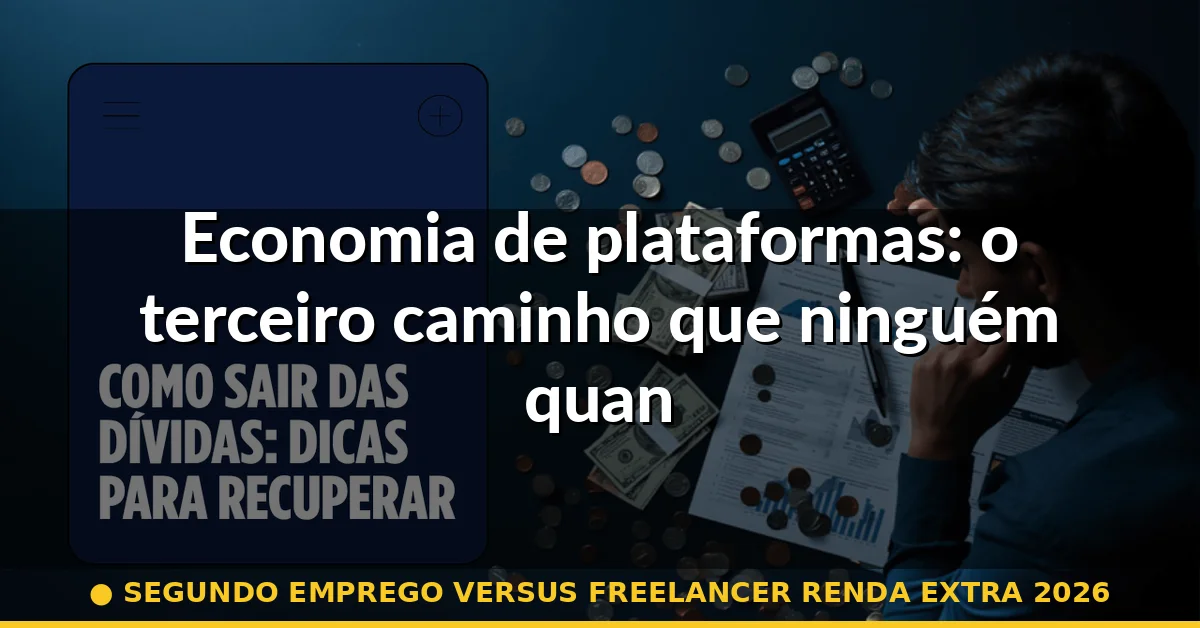 Economia de plataformas: o terceiro caminho que ninguém quantifica direito — segundo emprego versus freelancer renda extra 2026
