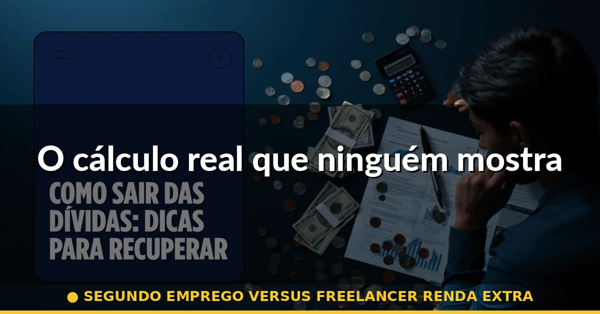 O cálculo real que ninguém mostra — segundo emprego versus freelancer renda extra