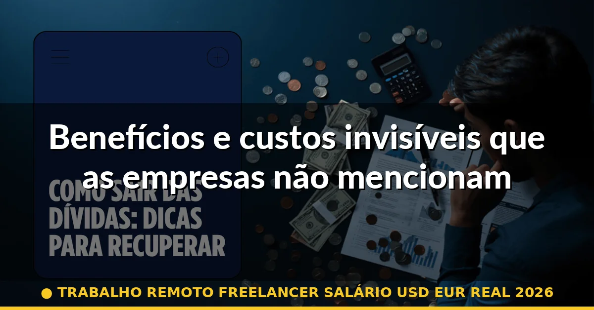 Benefícios e custos invisíveis que as empresas não mencionam — trabalho remoto freelancer salário usd eur real 2026