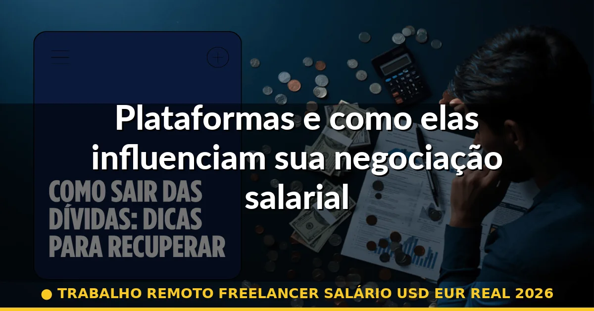 Plataformas e como elas influenciam sua negociação salarial — trabalho remoto freelancer salário usd eur real 2026