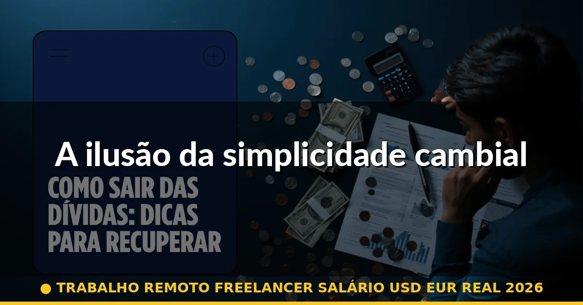 A ilusão da simplicidade cambial — trabalho remoto freelancer salário usd eur real 2026